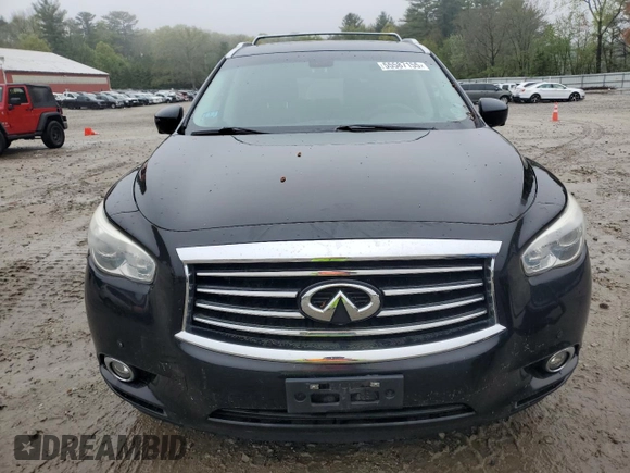 2013 Infiniti JX35 with VIN 5N1AL0MM3DC341546, listed as a Copart auction lot 55587155 with 128,846 mi miles and Clean Title. Bid and sale history available at DreamBid. Image 5.