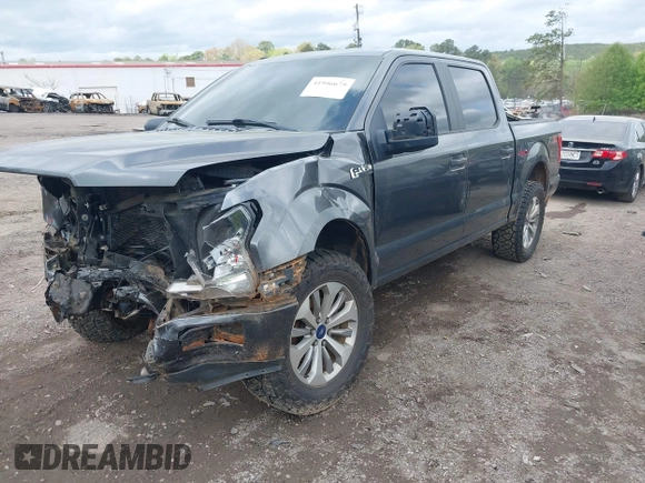 2018 Ford F-150 XL with VIN 1FTEW1CP2JFB50192, listed as a IAAI auction lot 41946675 with 154,934 mi miles. Bid and sale history available at carsss.com. Image 17.
