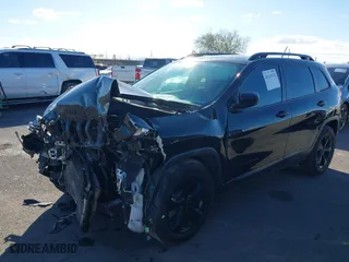 2017 Jeep Cherokee Sport with VIN 1C4PJLABXHW598295, listed as a IAAI auction lot 41435612 with 86,612 mi miles. Bid and sale history available at carsss.com. Image 17.