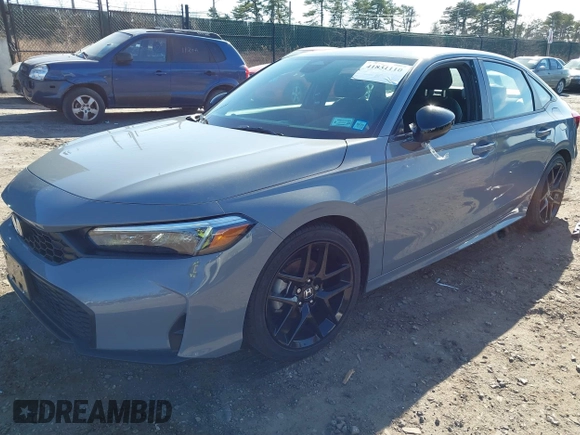 2025 Honda Civic Sport with VIN 2HGFE2F5XSH521799, listed as a IAAI auction lot 41831110 with 5,406 mi miles and . Bid and sale history available at DreamBid. Image 2.