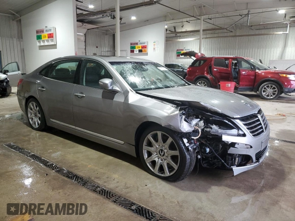 2012 Hyundai Equus Signature with VIN KMHGH4JH5CU051666, listed as a Copart auction lot 47873375 with 145,333 mi miles and Salvage Title. Bid and sale history available at DreamBid. Image 4.