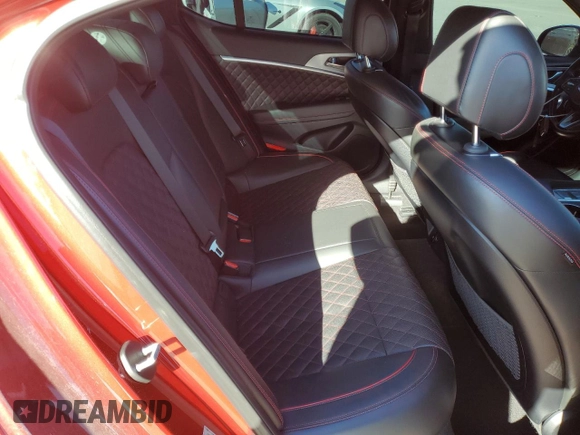 2019 Genesis G70 Advanced with VIN KMTG34LE5KU021265, listed as a Copart auction lot 48575855 with 52,650 mi miles and Salvage Title. Bid and sale history available at carsss.com. Image 10.