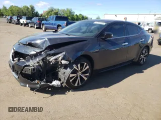2017 Nissan Maxima SL with VIN 1N4AA6AP9HC434613, listed as a Copart auction lot 57560025 with 99,433 mi miles and Salvage title. Bid and sale history available at DreamBid. Image 1.