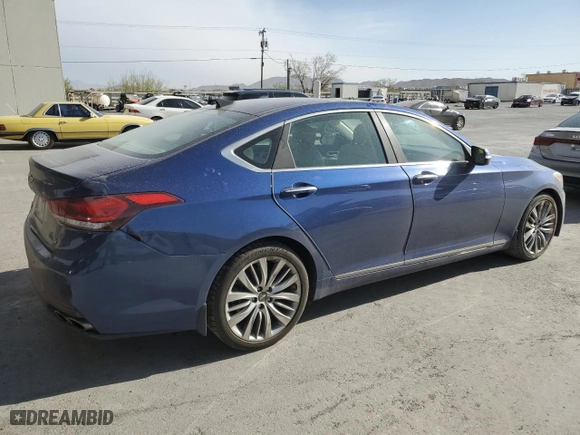 2015 Hyundai Genesis 5.0L with VIN KMHGN4JFXFU085128, listed as a Copart auction lot 51349885 with 189,475 mi miles and Salvage Title. Bid and sale history available at carsss.com. Image 3.