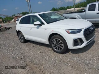 2023 Audi Q5 S line Premium Plus with VIN WA1EAAFY4P2070678, listed as a IAAI auction lot 42402953 with 48,605 mi miles and . Bid and sale history available at DreamBid. Image 1.