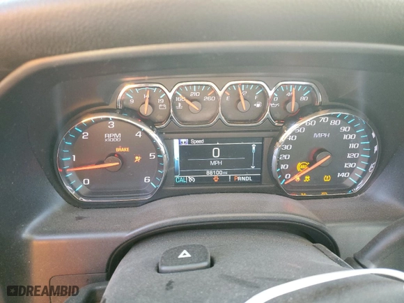 2018 Chevrolet Silverado 1500 LT with VIN 3GCPCREC1JG485999, listed as a Copart auction lot 48342815 with 88,100 mi miles and Salvage Title. Bid and sale history available at carsss.com. Image 9.