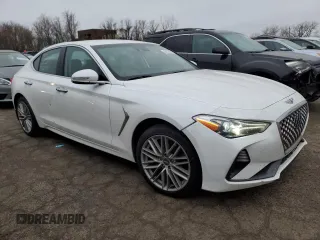 2021 Genesis G70 2.0T with VIN KMTG64LA9MU077166, listed as a Copart auction lot 42210745 with 59,020 mi miles and Salvage Title. Bid and sale history available at carsss.com. Image 4.