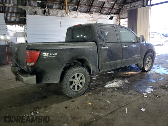 2005 Nissan Titan LE with VIN 1N6AA07B45N524574, listed as a Copart auction lot 87091104 with 158,969 mi miles and Clean Title. Bid and sale history available at carsss.com. Image 3.