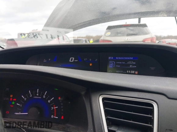 2015 Honda Civic LX with VIN 2HGFB2F50FH502578, listed as a IAAI auction lot 41417830 with 183,137 mi miles and . Bid and sale history available at DreamBid. Image 7.