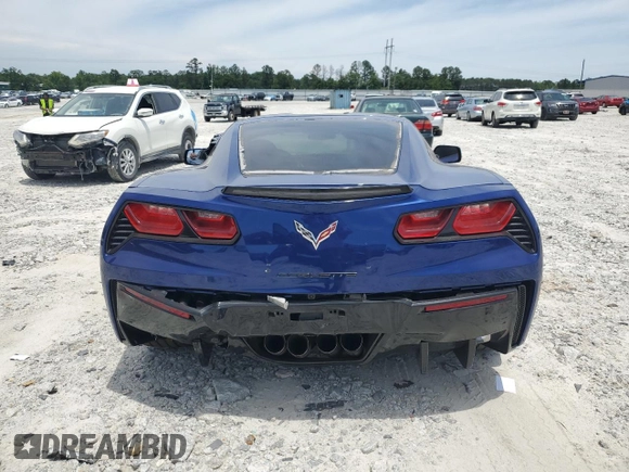 2017 Chevrolet Corvette 1LT with VIN 1G1YB2D71H5121353, listed as a Copart auction lot 57288904 with 56,200 mi miles. Bid and sale history available at carsss.com. Image 6.