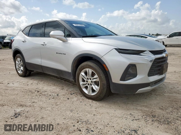 2020 Chevrolet Blazer LT with VIN 3GNKBCRSXLS593458, listed as a Copart auction lot 63774995 with 67,101 mi miles and Salvage title. Bid and sale history available at DreamBid. Image 4.
