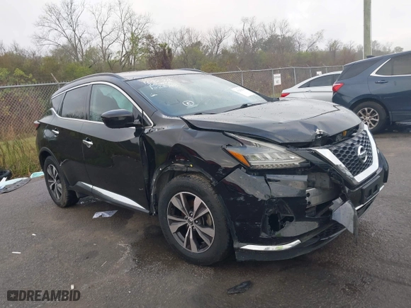 2020 Nissan Murano SV with VIN 5N1AZ2BS7LN152588, listed as a IAAI auction lot 41202824 with 87,976 mi miles. Bid and sale history available at carsss.com. Image 1.