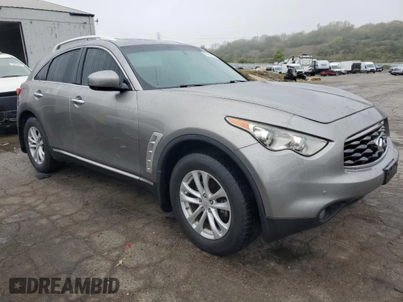 2011 Infiniti FX with VIN JN8AS1MW7BM140159, listed as a Copart auction lot 72942854 with 138,695 mi miles and Salvage title. Bid and sale history available at DreamBid. Image 4.