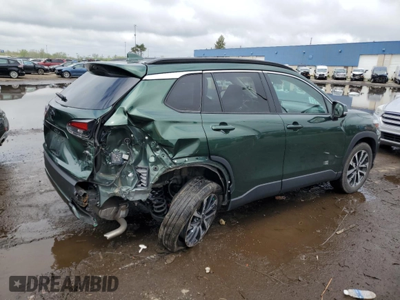 2022 Toyota Corolla Cross XLE with VIN 7MUDAABG6NV006829, listed as a Copart auction lot 55626965 with 23,187 mi miles and Salvage title. Bid and sale history available at DreamBid. Image 3.