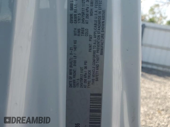2021 Jeep Gladiator Freedom z VIN 1C6HJTAGXML557586, wystawiony jako Copart lot #43510795 z przebiegiem Nie podano mil oraz Szkoda całkowita • Salvage title. Historia ofert i sprzedaży dostępna na DreamBid. Obrazek 13.