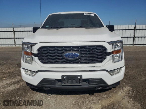 2022 Ford F-150 XL with VIN 1FTEX1EP3NKF25594, listed as a Copart auction lot 72258814 with 61,186 mi miles and Salvage title. Bid and sale history available at DreamBid. Image 5.