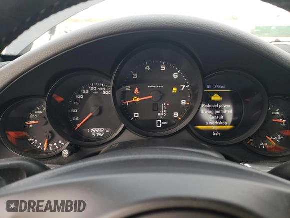 2016 Porsche 911 Carrera with VIN WP0AA2A91GS106403, listed as a Copart auction lot 83393454 with 115,592 mi miles and Salvage title. Bid and sale history available at DreamBid. Image 9.