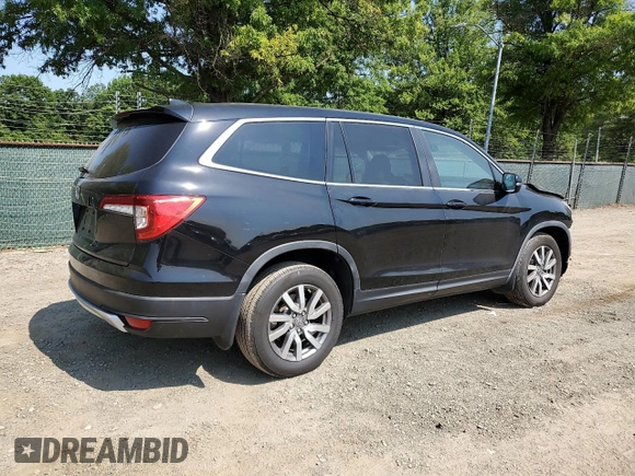 2019 Honda Pilot EX-L with VIN 5FNYF5H5XKB031517, listed as a Copart auction lot 59430655 with 64,929 mi miles and Salvage title. Bid and sale history available at DreamBid. Image 3.