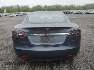 2017 Tesla Model S 100D with VIN 5YJSA1E25HF192230, listed as a Copart auction lot 55298065 with 64,536 mi miles and Salvage Title. Bid and sale history available at DreamBid. Image 6.