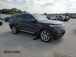 2020 Ford Explorer Platinum with VIN 1FM5K8HC1LGA26482, listed as a Copart auction lot 53667005 with 32,030 mi miles and Salvage title. Bid and sale history available at DreamBid. Image 4.