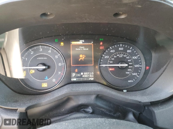 2021 Subaru Impreza Premium z VIN 4S3GTAV6XM3711363, wystawiony jako Copart lot #48843935 z przebiegiem 49 913 mil mil oraz Szkoda całkowita • Salvage title. Historia ofert i sprzedaży dostępna na DreamBid. Obrazek 9.