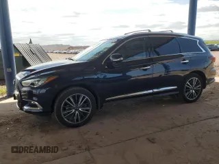 2019 Infiniti QX60 Pure z VIN 5N1DL0MM2KC561741, wystawiony jako Copart lot #53581405 z przebiegiem 80 366 mil mil oraz Szkoda całkowita • Salvage title. Historia ofert i sprzedaży dostępna na DreamBid. Obrazek 1.