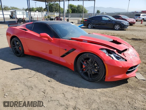 2019 Chevrolet Corvette 3LT with VIN 1G1YF2D73K5117509, listed as a Copart auction lot 74148224 with 67,064 mi miles and Salvage Title. Bid and sale history available at carsss.com. Image 4.