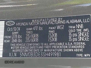 2025 Hyundai Tucson SEL with VIN 5NMJB3DE3SH491981, listed as a IAAI auction lot 42428830 with 17,327 mi miles and . Bid and sale history available at DreamBid. Image 9.