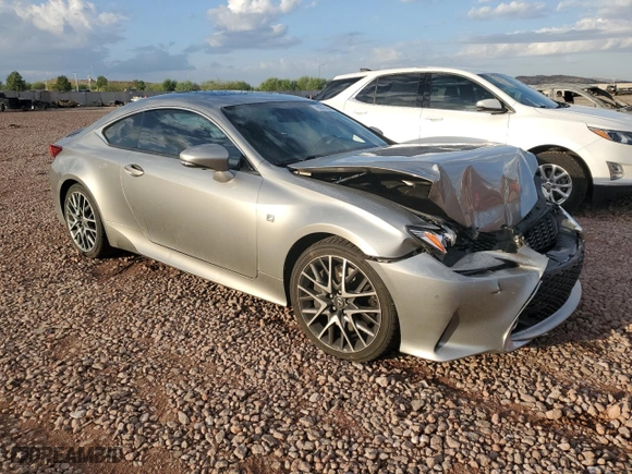 2015 Lexus RC 350 with VIN JTHHE5BC4F5007519, listed as a Copart auction lot 76806594 with 77,145 mi miles and Salvage Title. Bid and sale history available at carsss.com. Image 4.