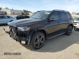 2024 Mercedes-Benz GLS 450 with VIN 4JGFF5KE6RB090122, listed as a Copart auction lot 50032695 with 7,698 mi miles and Salvage Title. Bid and sale history available at DreamBid. Image 1.