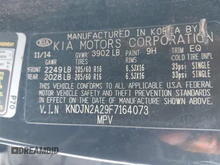 2015 Kia Soul z VIN KNDJN2A29F7164073, wystawiony jako IAAI lot #42484727 z przebiegiem 143 827 mil mil oraz . Historia ofert i sprzedaży dostępna na DreamBid. Obrazek 9.