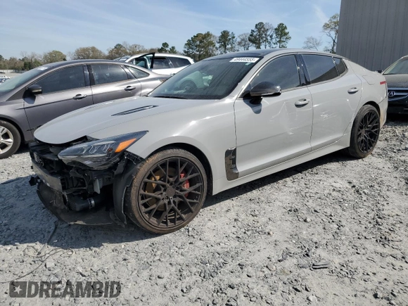2022 Kia Stinger GT1 with VIN KNAE45LC8N6105917, listed as a Copart auction lot 49444555 with 26,089 mi miles and Salvage Title. Bid and sale history available at DreamBid. Image 1.