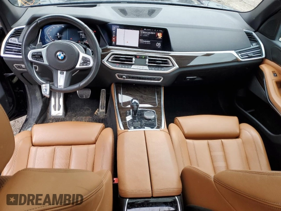 2019 BMW X5 xDrive40i with VIN 5UXCR6C51KLL26595, listed as a Copart auction lot 70907012 with 54,276 mi miles. Bid and sale history available at carsss.com. Image 8.