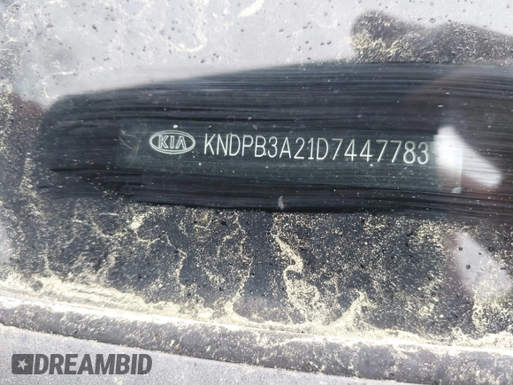 2013 Kia Sportage LX with VIN KNDPB3A21D7447783, listed as a IAAI auction lot 41656090 with 193,795 mi miles. Bid and sale history available at carsss.com. Image 9.