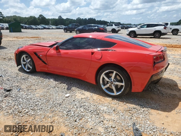 2014 Chevrolet Corvette 1LT with VIN 1G1YB2D71E5134308, listed as a Copart auction lot 59693705 with 72,822 mi miles and Salvage title. Bid and sale history available at DreamBid. Image 2.