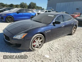 2016 Maserati Quattroporte S with VIN ZAM56RPA1G1184341, listed as a Copart auction lot 81952794 with 97,917 mi miles and Clean Title. Bid and sale history available at carsss.com. Image 1.