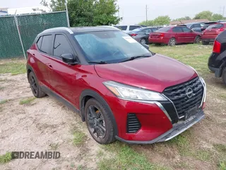 2023 Nissan Kicks SV with VIN 3N1CP5CV6PL573496, listed as a IAAI auction lot 41928375 with 48,575 mi miles and . Bid and sale history available at DreamBid. Image 1.