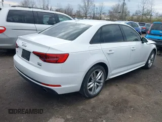 2017 Audi A4 Season of Audi Premium with VIN WAUDNAF43HN045092, listed as a IAAI auction lot 41894340 with 112,724 mi miles. Bid and sale history available at carsss.com. Image 4.