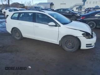 2017 Volkswagen Golf SportWagen S with VIN 3VW017AU9HM528133, listed as a Copart auction lot 46409895 with 134,744 mi miles and Salvage Title. Bid and sale history available at carsss.com. Image 4.