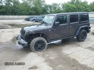 2016 Jeep Wrangler Unlimited Sport with VIN 1C4BJWDG1GL165418, listed as a Copart auction lot 61364095 with 123,772 mi miles and Salvage title. Bid and sale history available at DreamBid. Image 1.