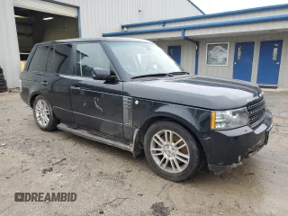2011 Land Rover Range Rover HSE with VIN SALME1D45BA358416, listed as a Copart auction lot 44699005 with 105,737 mi miles and Salvage title. Bid and sale history available at DreamBid. Image 4.