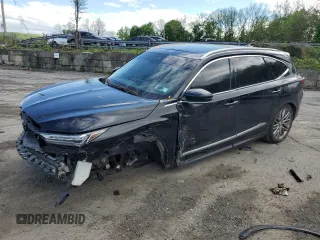 2024 Acura MDX Advance with VIN 5J8YE1H81RL003961, listed as a Copart auction lot 55600415 with 21,519 mi miles and Salvage title. Bid and sale history available at DreamBid. Image 1.