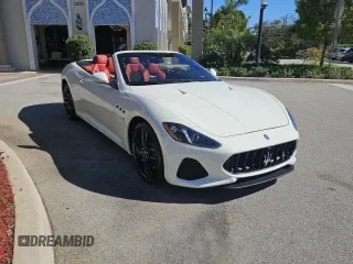 2018 Maserati GranTurismo Convertible Sport with VIN ZAM45VMA9J0312270, listed as a Copart auction lot 46083055 with 18,080 mi miles and Clean Title. Bid and sale history available at carsss.com. Image 1.