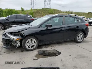 2018 Subaru Impreza Premium with VIN 4S3GTAB62J3701099, listed as a Copart auction lot 58568655 with 91,619 mi miles and Salvage title. Bid and sale history available at DreamBid. Image 1.