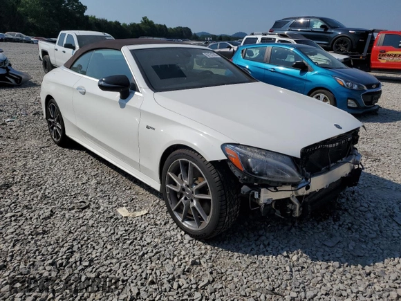 2018 Mercedes-Benz C 43 AMG z VIN WDDWK6EBXJF759860, wystawiony jako Copart lot #62151295 z przebiegiem 63 091 mil mil oraz Szkoda całkowita • Salvage title. Historia ofert i sprzedaży dostępna na DreamBid. Obrazek 4.