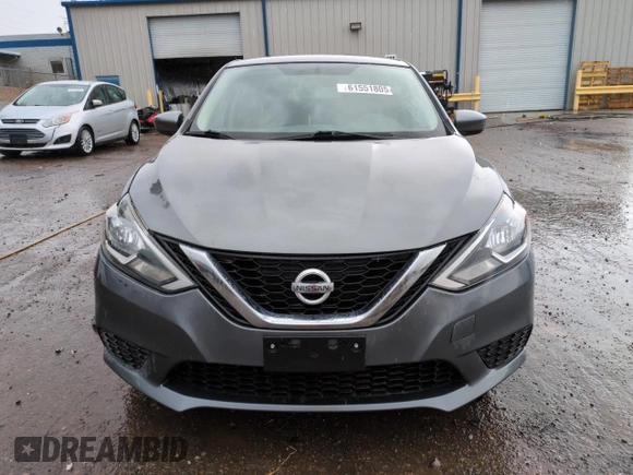 2017 Nissan Sentra S with VIN 3N1AB7AP0HY258218, listed as a Copart auction lot 61551805 with 51,375 mi miles and Salvage title. Bid and sale history available at DreamBid. Image 5.