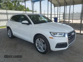 2018 Audi Q5 Premium Plus with VIN WA1BNAFY0J2153930, listed as a Copart auction lot 61966275 with 75,720 mi miles and Salvage title. Bid and sale history available at DreamBid. Image 4.