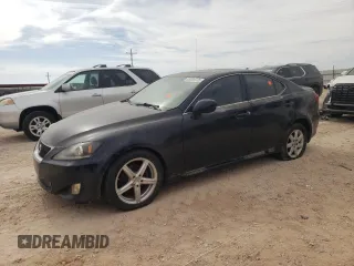 2007 Lexus IS 250 with VIN JTHCK262572014050, listed as a Copart auction lot 45204775 with 0 mi miles and Clean Title. Bid and sale history available at carsss.com. Image 1.