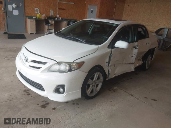 2013 Toyota Corolla L with VIN 5YFBU4EE5DP154224, listed as a IAAI auction lot 42133954 with 130,473 mi miles. Bid and sale history available at carsss.com. Image 2.
