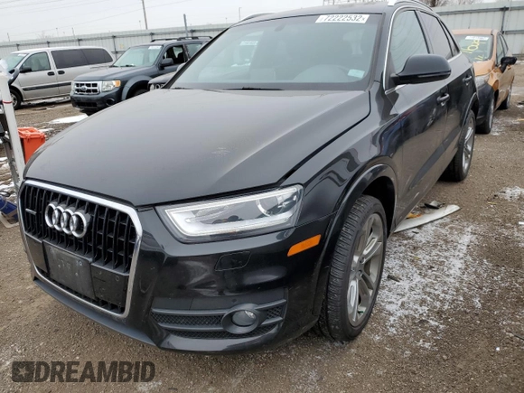 2015 Audi Q3 2.0T Prestige with VIN WA1GFCFSXFR002845, listed as a Copart auction lot 72222532 with 65,860 mi miles. Bid and sale history available at carsss.com. Image 1.